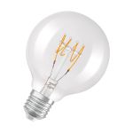 Osram Vintage 1906 LED E27 Globe Filament Clear Slim 4.8W 470lm - 827 Extra Warm White | Dimmable - Replaces 40W