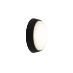 Ansell LED Bulkhead Helder Circular Plain Black 12W 1058lm - 830-840-865 CCT | 215mm - IP54 