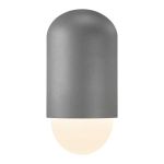 Nordlux Heka Wall Light Aluminium Grey | IP54 - Suitable for E27