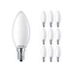 Multipack 10x Philips Corepro LED Candle E14 Frosted 2.2W 250lm - 827 Extra Warm White | Replaces 25W