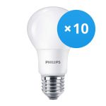 Multipack 10x Philips Corepro LED Bulb E27 Pear Frosted 5W 470lm - 930 Warm White | Best Colour Rendering - Replaces 40W