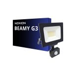 Noxion LED Floodlight Beamy G3 30W 3300lm 110D - 830 Warm White | IP65 - Motion and Light Sensor - Symmetrical