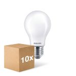 Multipack 10x Philips Corepro LED Bulb E27 Pear Frosted 7W 806lm - 840 Cool White - Replaces 60W