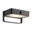Nordlux Saulio Wall Light Aluminium Black 4.45W 370lm - 830 Warm White | IP44