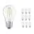 Multipack 10x Ledvance CLASSIC LED E27 Pear Filament Clear 4.8W 470lm - 827 Extra Warm White | Dimmable - Replaces 40W