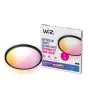 WiZ Smart LED Ceiling Light SuperSlim Black 22W 2600lm - 922-950 Tunable White + RGB | IP20 - Best Colour Rendering - Wifi Dimmable