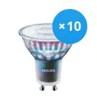 Multipack 10x Philips MASTER LED Spot ExpertColor GU10 PAR16 5.5W 355lm 36D - 927 Extra Warm White | Best Colour Rendering - Dimmable - Replaces 50W
