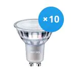 Multipack 10x Philips MASTER Value LED Spot GU10 PAR16 4.8W 355lm 36D - 927 Extra Warm White | Best Colour Rendering - Replaces 50W