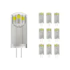 Multipack 10x Noxion Bolt LED Capsule G4 1.8W 200lm - 830 Warm White | Replaces 20W